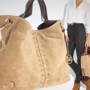 Michael Kors Uptown Astor Suede Tote